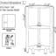 Freestanding MDF Shower Caddy