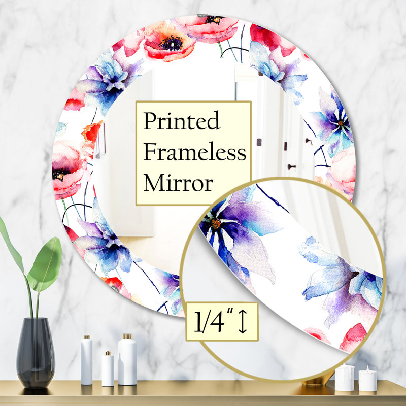 Miroir mural Blossom 18, H 31,5 po x l po