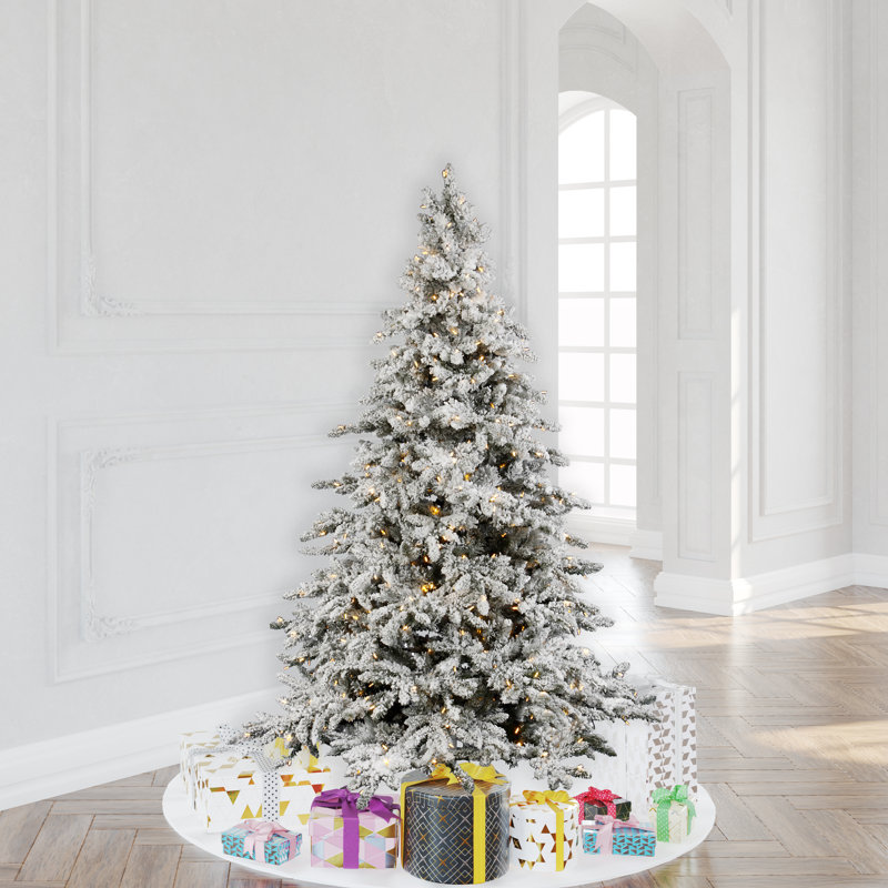 Utica Lighted Artificial Fir Christmas Tree, 6.5' H