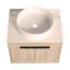 Ensemble de meuble-lavabo mural 24 po avec lavabo en céramique