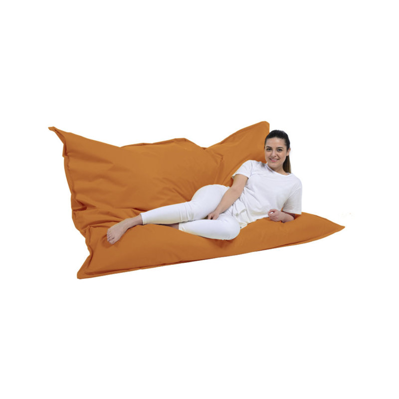 Polyester Outdoor Friendly Bean Bag Chair & Lounger, Orange