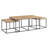 Alaterre Furniture Coffee Table Set - 3PC Industrial Nesting Tables with Large Table and Side Tables