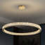 Luminaire suspendu en cristal à DEL 48 pouces