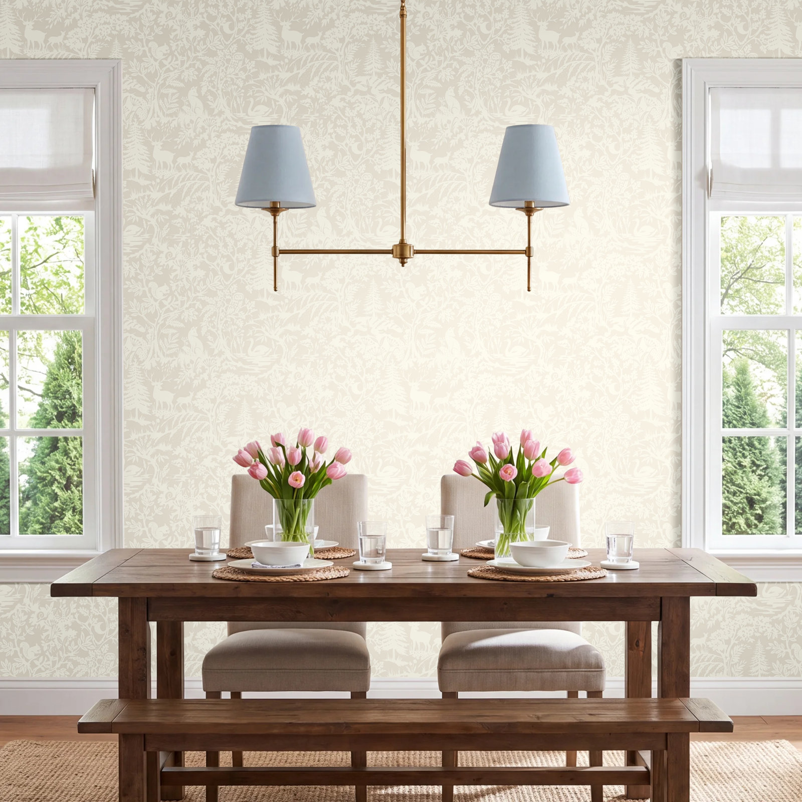 Talum Wallpaper, Ivory