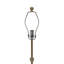 D10x34" Peraro Black Marble And Metal Buffet Lamp 1EA/CTN