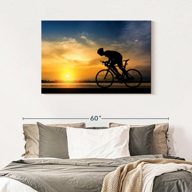 Silhouette de vélo Sireci, H 30 po x l 45 po