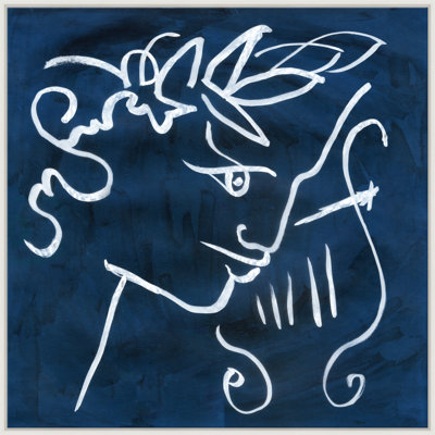 Blue Apollo Framed Graphic Art