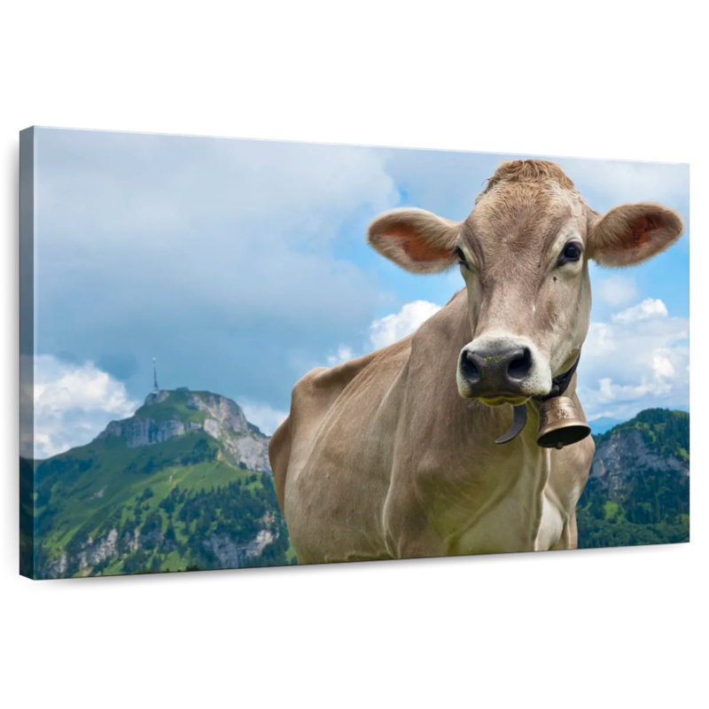Proud Swiss Cow, 24" H x 36" W