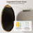 Vintage Round Wall Mirror with Tempered Glass and Metal Frame-1840454075-1840454076