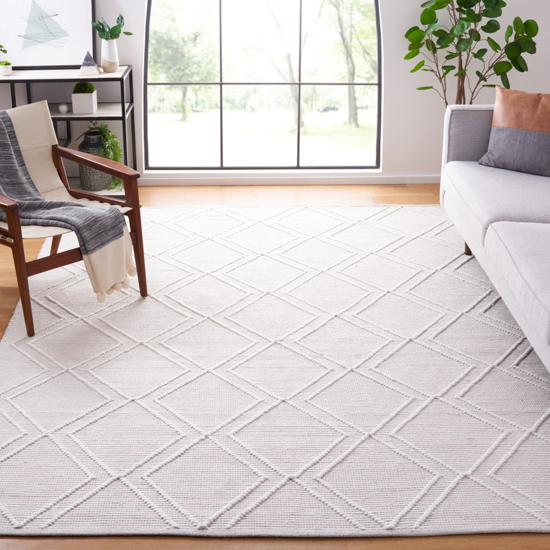 Tapis géométrique tissé à la main Kilim, Rectangle 8 pi x 10 pi