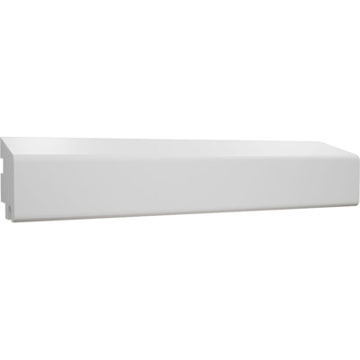 WG3012 - H 1 3/8 po x P 1 5/16 po x L 84 po, moulure de seuil en PVC TrueCraft, blanc