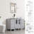Carrel 48" Double Sink Bathroom Vanity Set with Manufactured Wood Top, Vessel Sink, Faucet, Mirror Not Included-1123331954