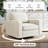 36.2" Wide Upholstered Swivel Accent Armchair-317623320