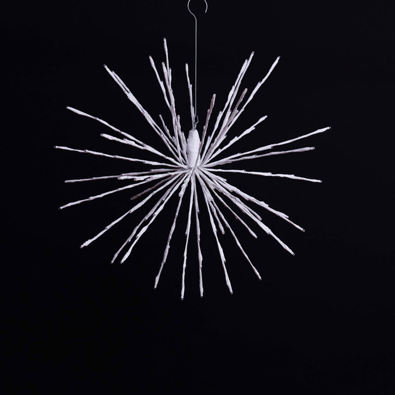 200 lanternes 200 lumières, H 24 po x L 24 po x l 24 po, Blanc classique