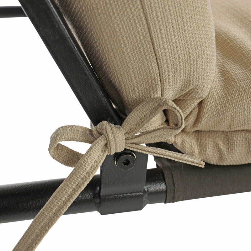 Wendin Outdoor 3'' Chaise Lounge Seat Cushion, Linen
