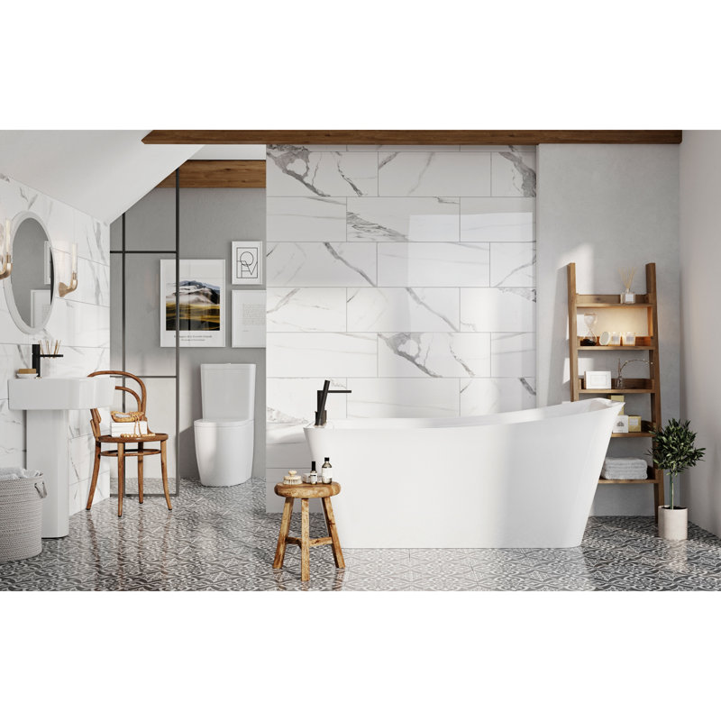 1600mm x 800mm Freestanding Soaking Acrylic Bathtub