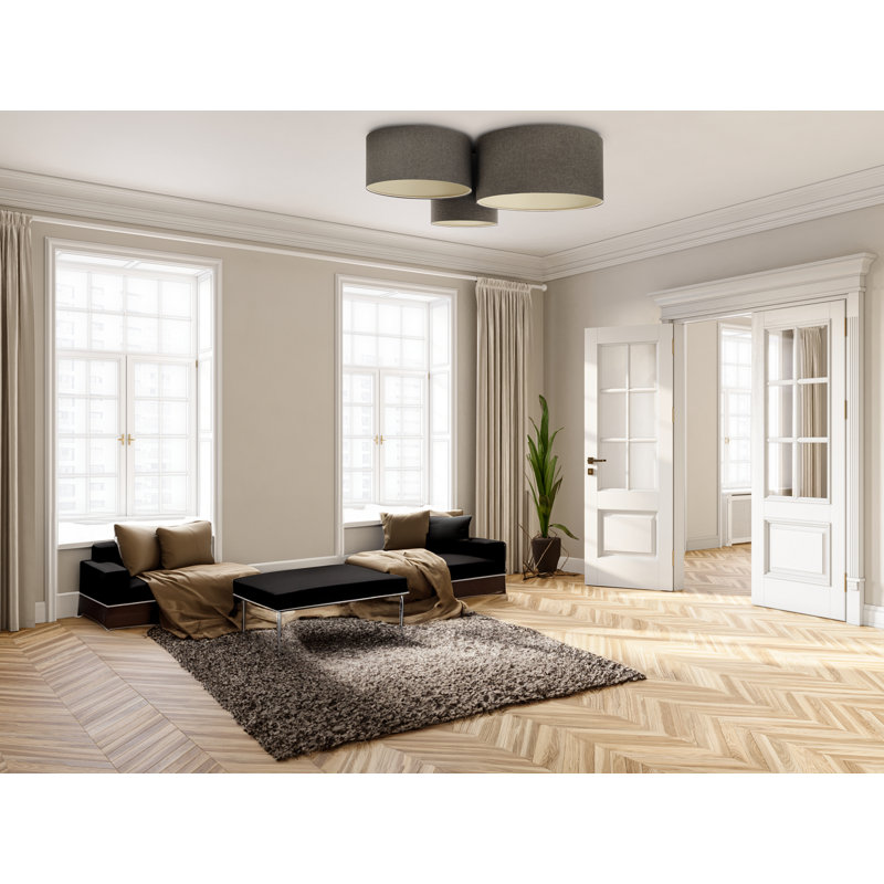 Avaughn Flush Mount, Grey