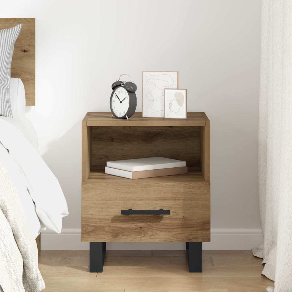 40cm W Manufactured Wood Bedside Table