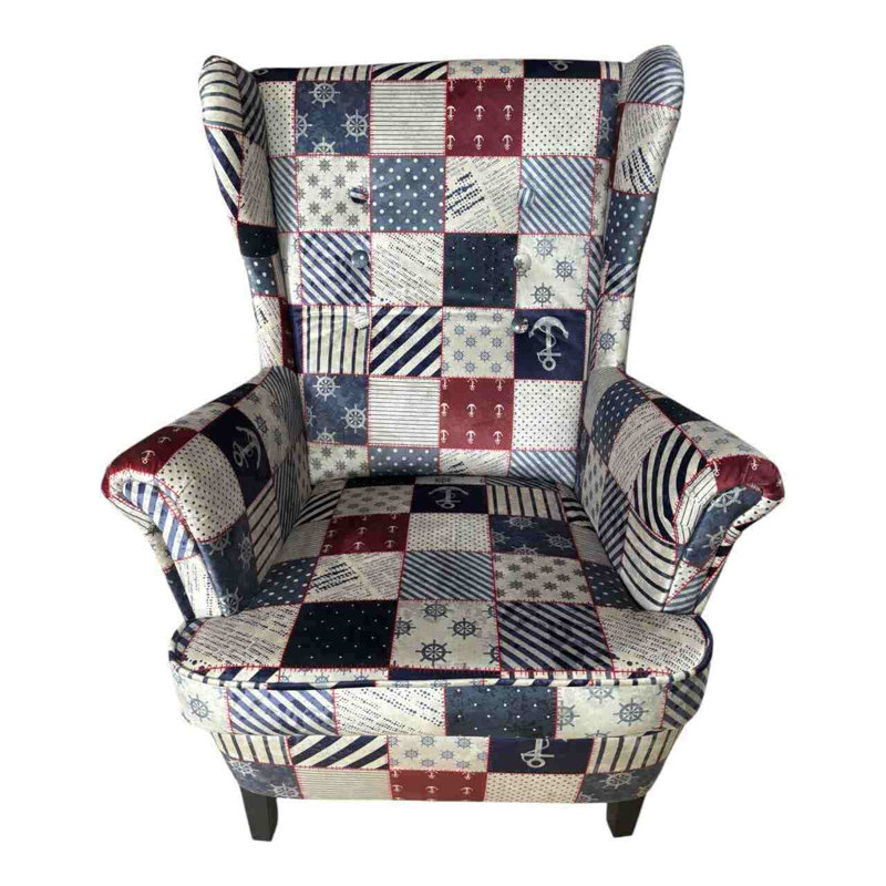 Giacob Velvet Wingback Chair
