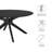 Crossroads Oval Wood Dining Table In Black-105920938