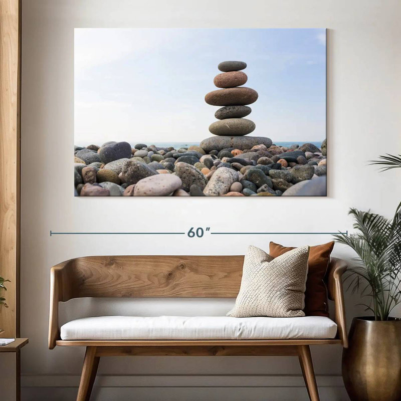 Kerrick Seaside Stone Stack, 34" H x 51" W