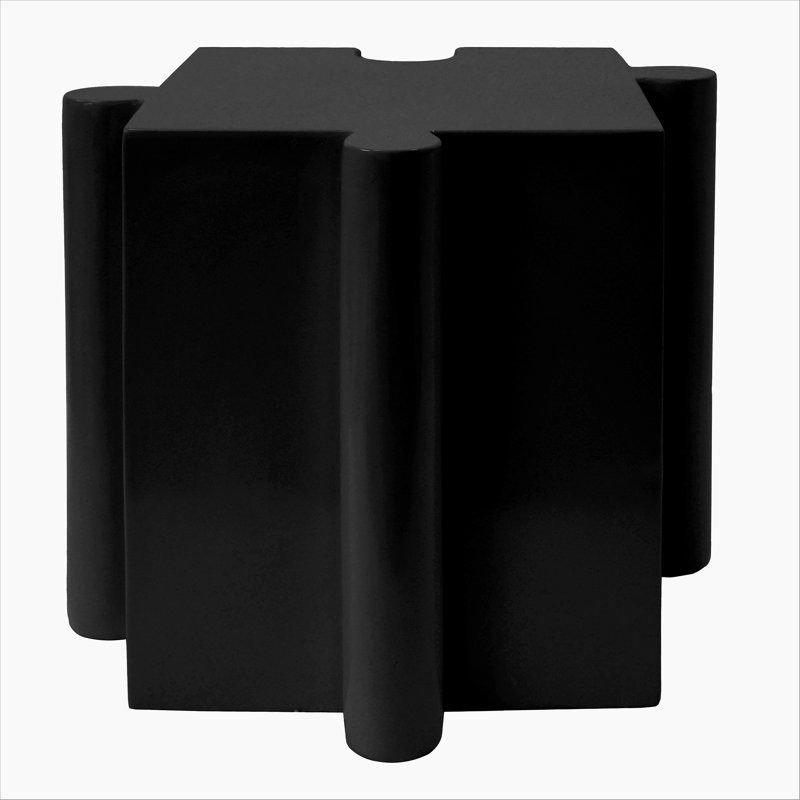 Table de bout MGO, Noir, H 17,75 po x l 15,75 po x P 15,75 po, 1