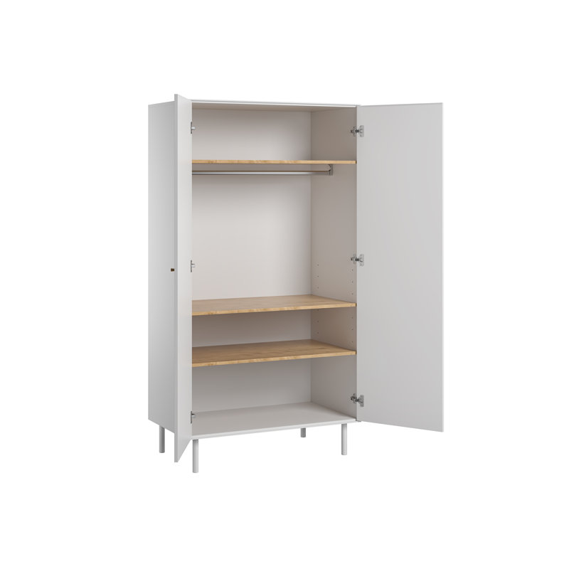 Karter 2 Door Wardrobe, White