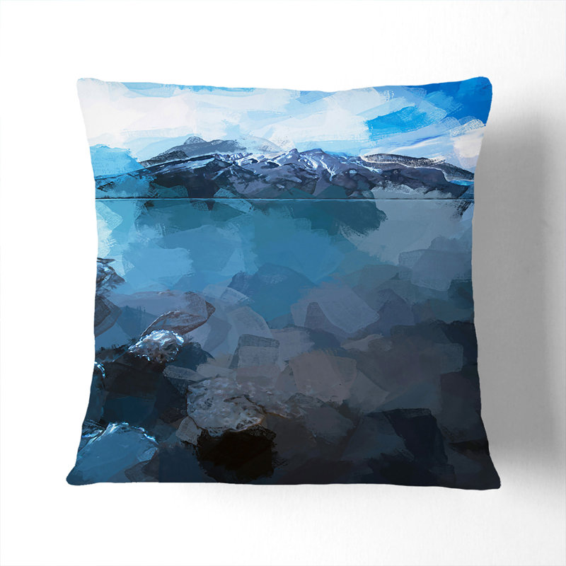 Square Cushion, 40cm H x 40cm W x 15cm D, White