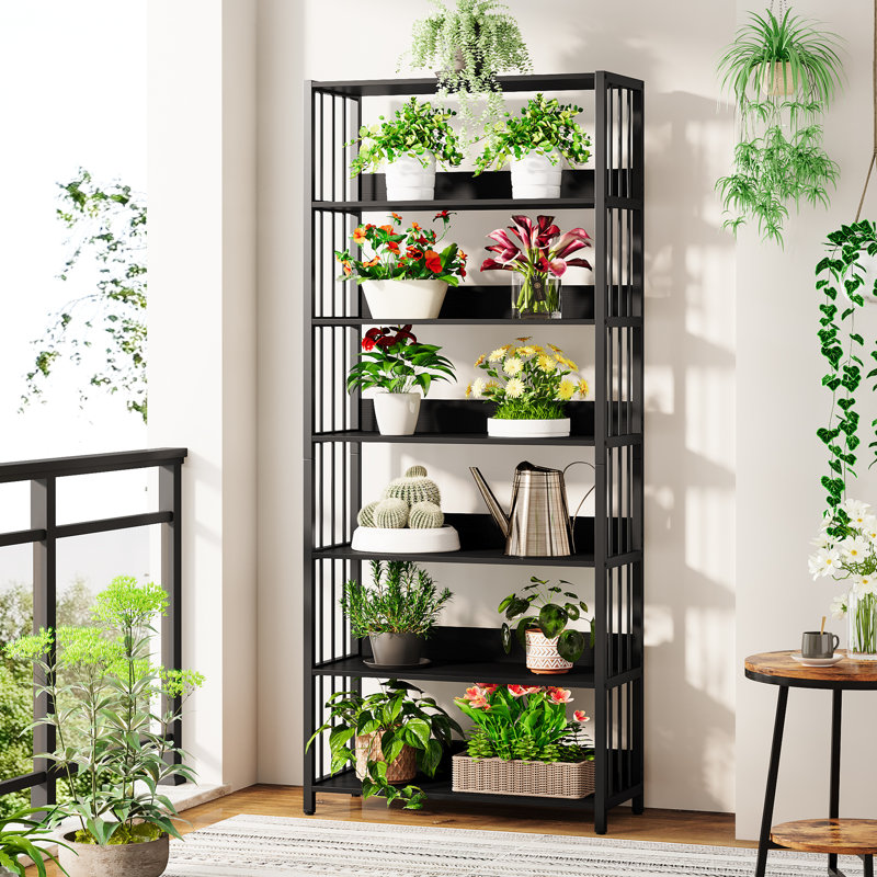 190cm H x 80cm W Metal Etagere Bookcase