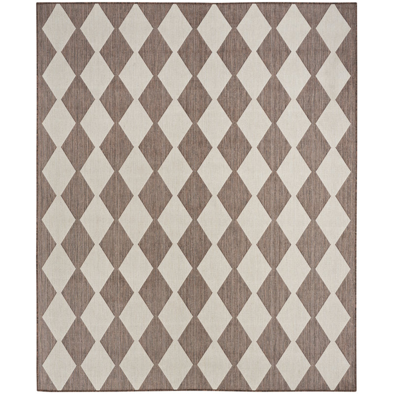 Tapis intérieur / extérieur rectangulaire Positano, Naturel, Rectangle 8 pi x 10 pi