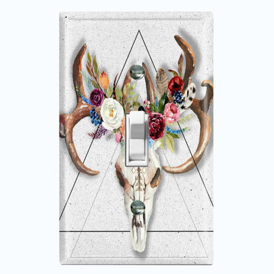 Patterned 1 - Gang Toggle Light Switch Standard Wall Plate