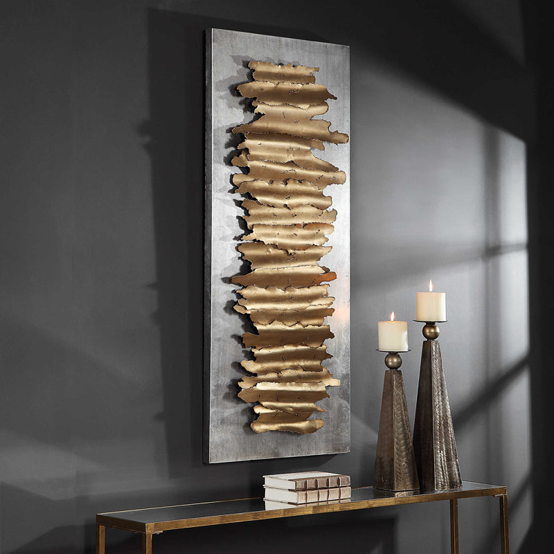 Traditional Abstract Wall Decor on Metal