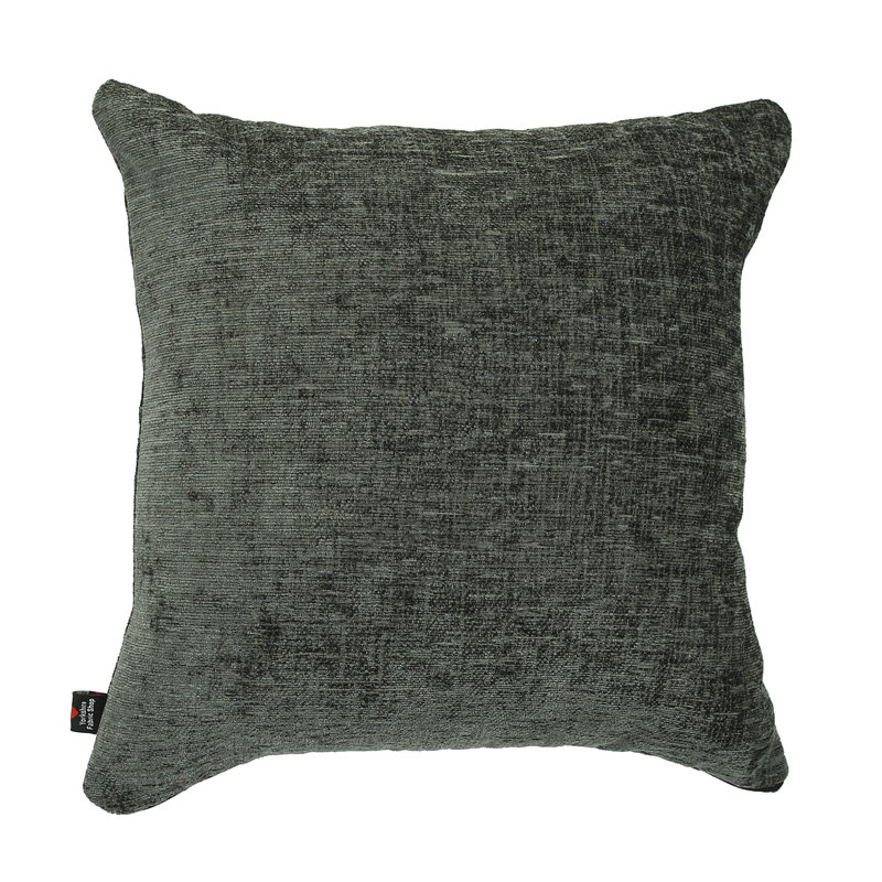 Ambrose Square Throw Cushion, Charcoal, 55 x 55cm