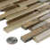 Tessera Random Sized Natural Stone/Glass Linear Mosaic Wall Tile