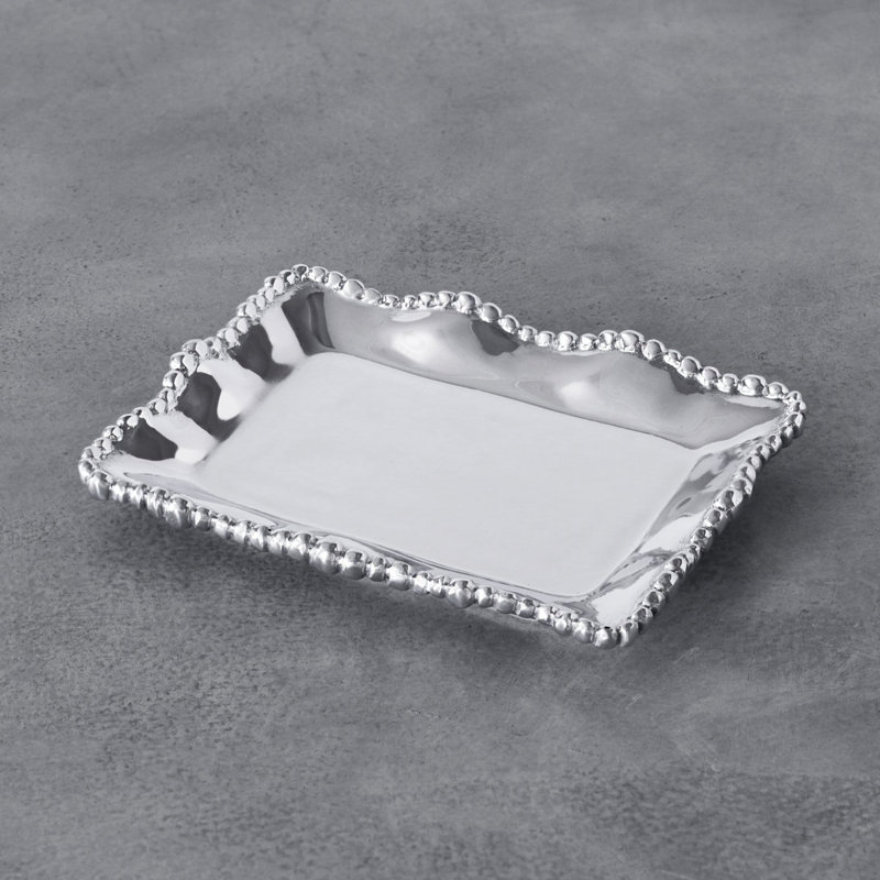 Giftables Aluminum Decorative Tray, 1" H x 7" L x 5.5" W