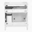 Meuble-lavabo moderne avec lavabo en céramique, armoire de rangement fonctionnelle, portes à fermeture en douceur et tiroirs pour petits espaces de salle de bain-540850796