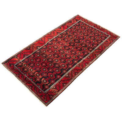 Jaliyiah One-of-a-Kind 5'1" X 9'2" 1980s Wool Area Rug in Red