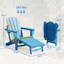 Ensemble de 2 chaises d'extérieur pliables pour foyer d'extérieur Adirondack-129000676-129000677