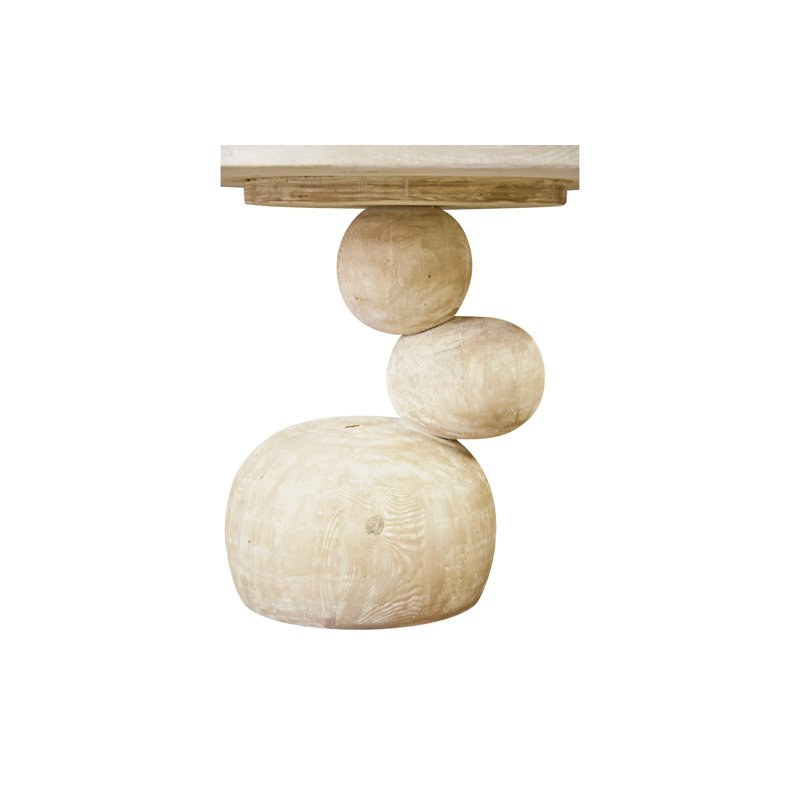Boulder Round Solid Wood Dining Table