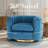Swivel Accent Chair, Reclining Velvet Barrel Chair-1552698704