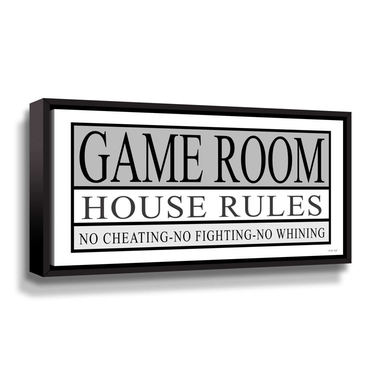 Game Room House Rules II Gallery