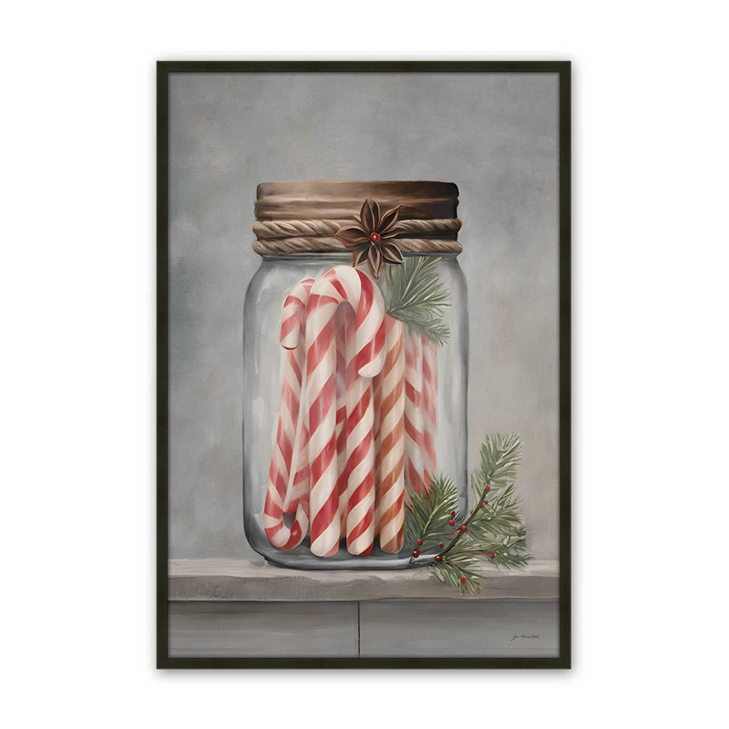 «Candy Can Stash» par Jo Moulton, reproduction d'art sur toile, Noir, H 17,5 po x l 13,5 po