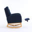 Chaise berçante d'appoint confortable avec repose-pieds à haut dossier et base en bois d'hévéa massif pour la chambre de bébé et le salon-1164116439