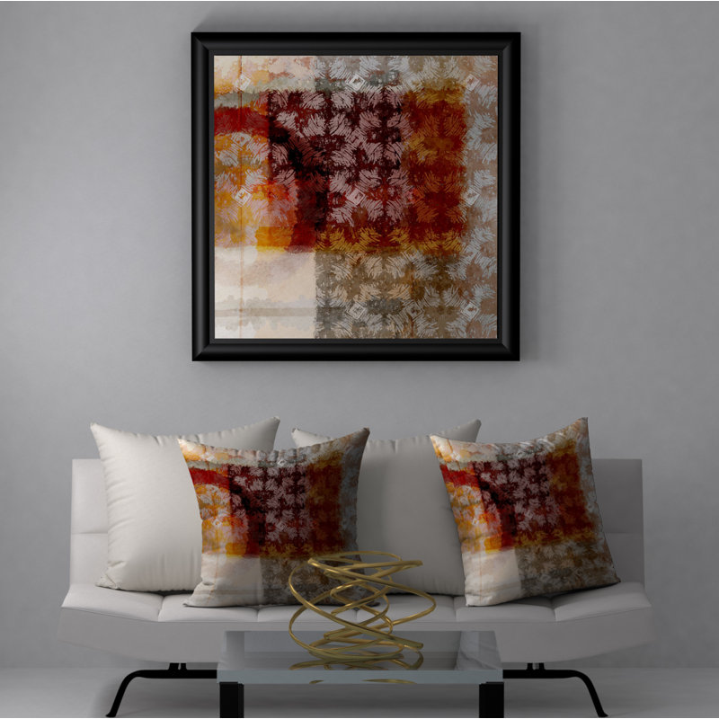 Housse de coussin décorative carrée surdure et insert, 18 po x 18 po