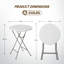 48 po Table pliante ronde en plastique-767329530