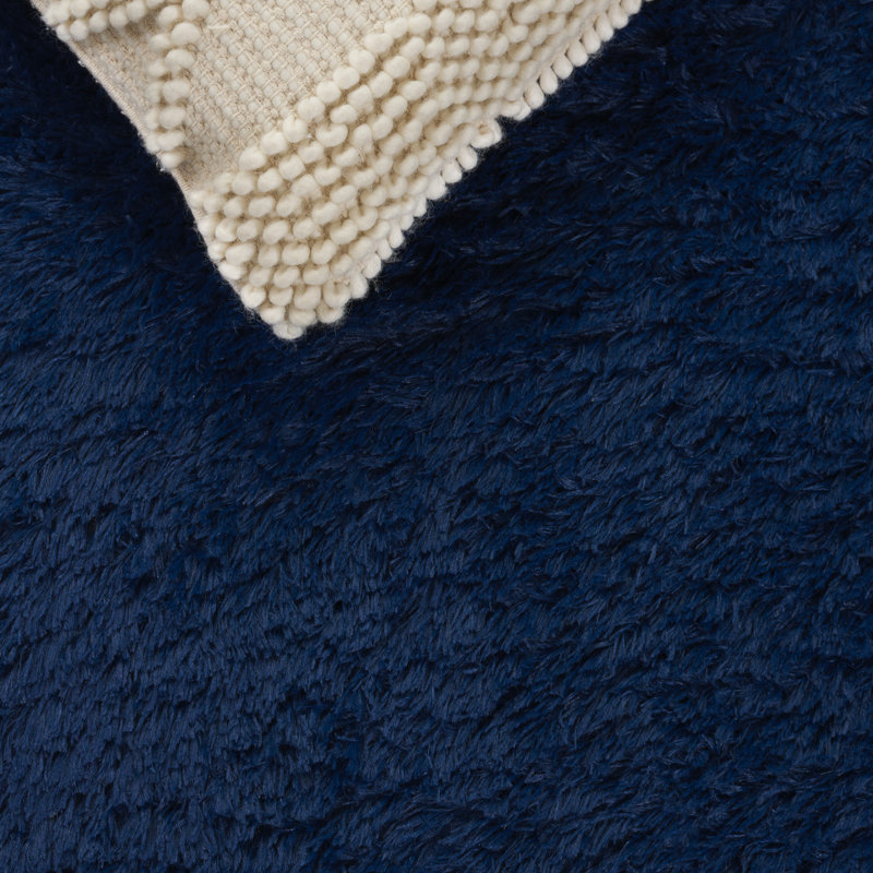 Zaslow Shag Performance Solid Color Rug, Rectangle 5' x 8'