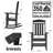 Oxing HDPE Outdoor Rocking Chair-1829223229