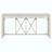 Acacia Veneer Console Table With 4 Spacious Drawers, Modern Crisscross Design Entryway Table With Open Bottom Storage,Farmhouse Sofa Table For Living Room,Kitchen,Dining Room,Hallway-1874741295