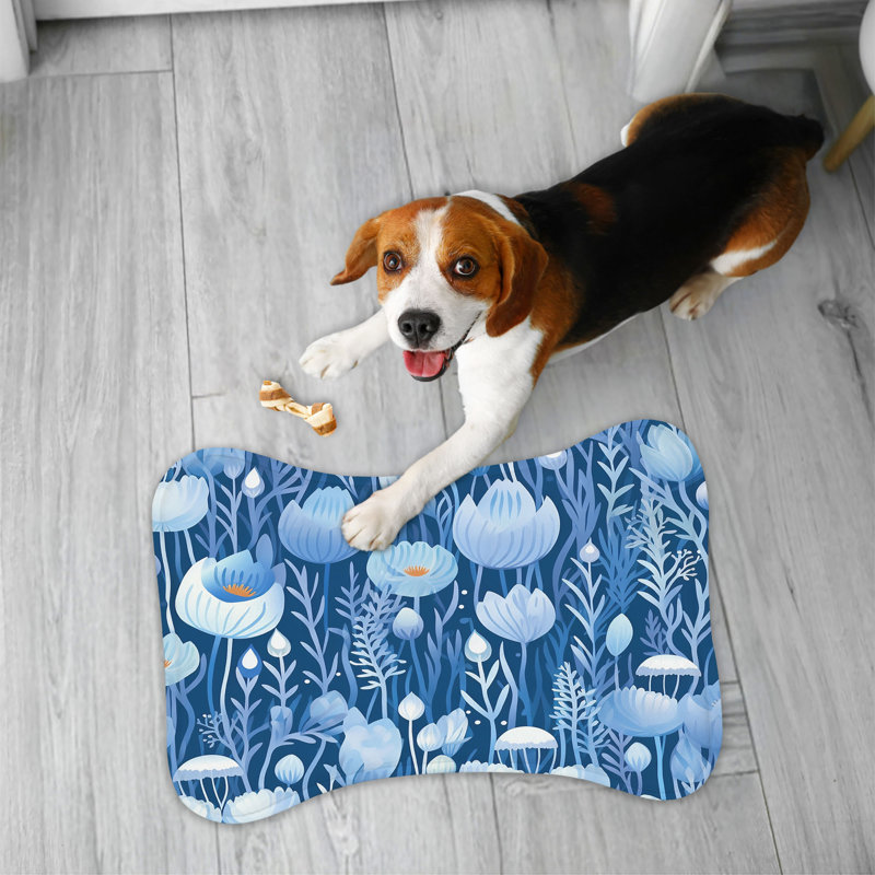 Tapis d'alimentation en forme d'os Sapphire Petals - 1 pièce
