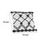 Housse de coussin décoratif 18 po, treillis croisé, tissu blanc